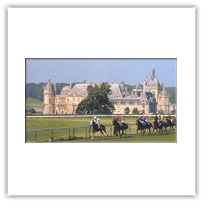 Chantilly, capitale du Cheval - L'hyppodrome  - Lien vers le chateau de Chantilly